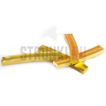 DoMo S-1240, заготовка под радиусный порожек, латунь (44 x 3.1 x 6.5-8 mm)