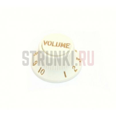 Ручка потенциометра Fender S-1 Switch 0059267049, Fender style, дюймовая, громкость, двойная, пергамент