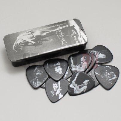 Набор медиаторов Dunlop JHPTR06M Jimi Hendrix, в жестяной коробочке, упаковка 12 шт.
