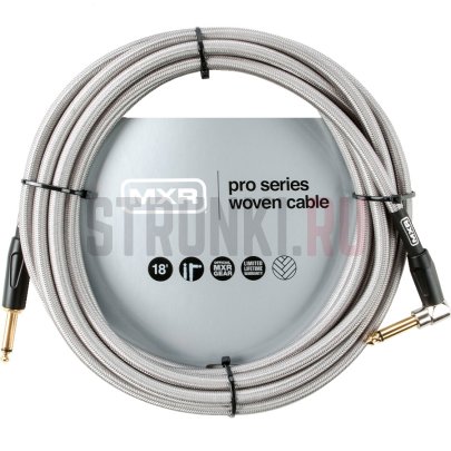 Кабель инструментальный DUNLOP DCIW18R MXR Pro Series, 5.5м (прямой-угловой)