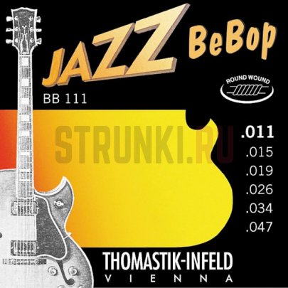 Струны для электрогитары Thomastik-Infeld Jazz Bebop BB111 11-46