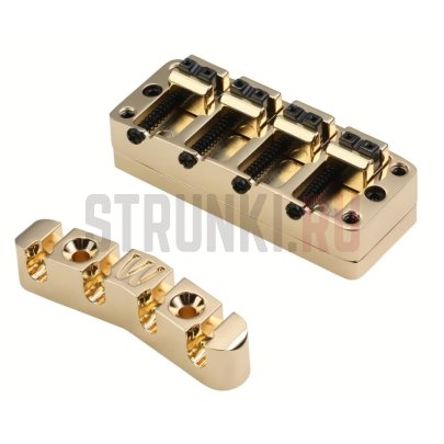 Warwick бридж для 4-струнной бас-гитары  SP W 30116 4G, золото