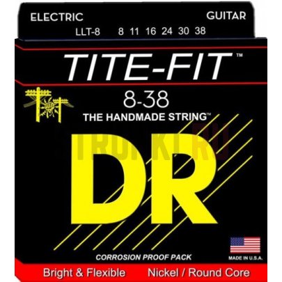 Струны для электрогитары DR Tite-Fit LLT-8 8-38