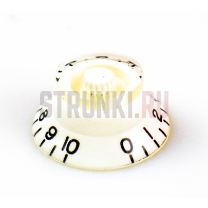 Ручка потенциометра Partsland H83-WH, Bell style, метрическая, белая