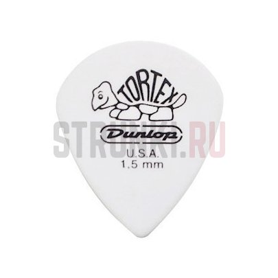 Медиатор Dunlop 498R1.5 Tortex Jazz III XL, 1.5 мм, 1 шт.