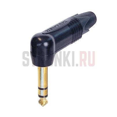 NEUTRIK  NP3RX-B стерео-джек, угловой, 6.3 мм, металл
