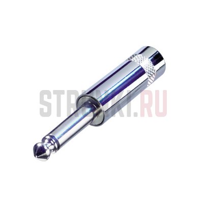 REAN NYS201 моно-джек, прямой, 6.3 мм, металл