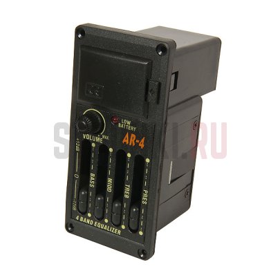 SOHO EQUALIZER AR-4 гитарный эквалайзер врезной, 4-х полосный для узких гитар