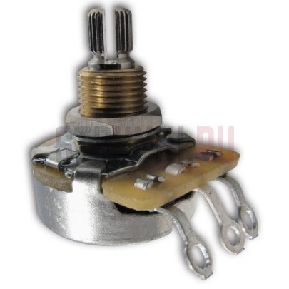 ERNIE BALL 6381 потенциометр A500K, длина втулки 9,5 мм