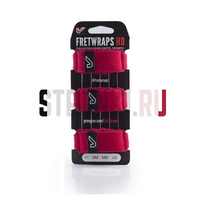 GRUVGEAR FRETWRAPS HD заглушка для струн, красная LG FW-1PK-RED-LG