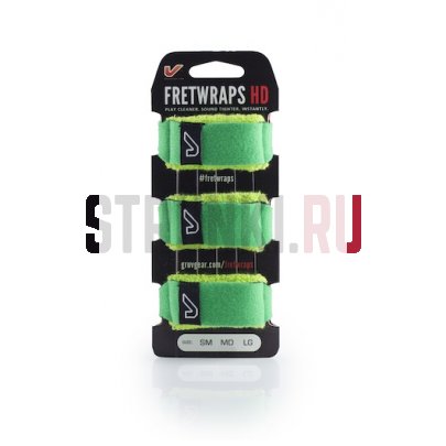 GRUVGEAR FRETWRAPS HD заглушка для струн, зеленая MD FW-1PK-GRN-MD