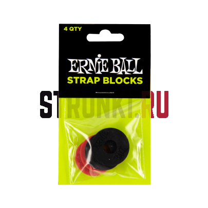 Комплект стреплоков (4шт) ERNIE BALL 4603, резиновые