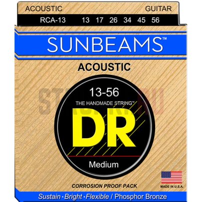 Струны для акустической гитары DR RCA-13 Sunbeam Phosphor Bronze 13-56