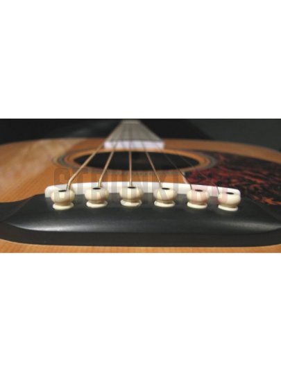 Втулка (бобышка) для акустической гитары Ivory с точкой A021IVY/2PVC