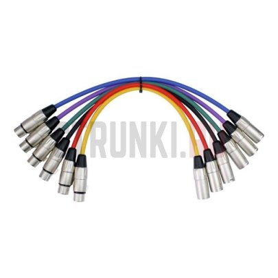 Кабель микрофонный Kirlin MP6-480-1м (прямой-прямой)