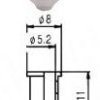 Втулка для сквозного крепления PARTS MX0847CR, хром, нижняя картинка 2