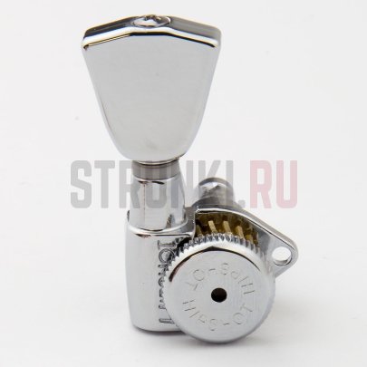 Колки 6 в линию локовые HIPSHOT GRIP-LOCK OPEN 6K1GL0C-04, хром