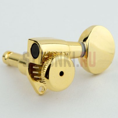 Колки 6 в линию локовые HIPSHOT GRIP-LOCK OPEN 6K1GL0G-05, золото