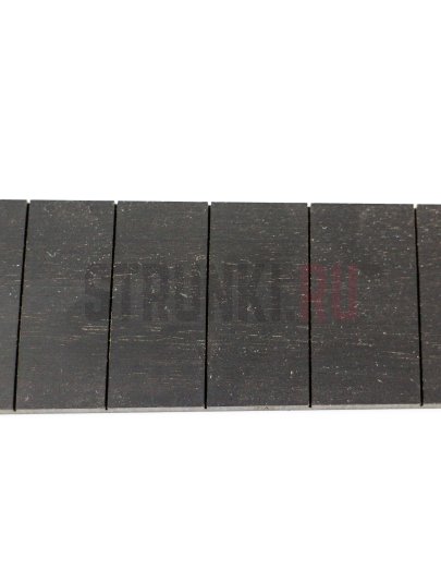 Эбен (африканский), накладка грифа для акустической гитары,  20 ладов, мензура 648мм (25.5 дюйма)