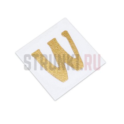 Декаль на голову грифа гитары "WARWICK" SP W 41200 G оригинальная, золотая