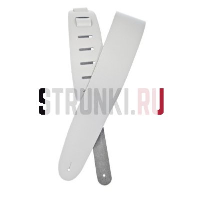 Ремень гитарный кожаный PLANET WAVES by D'ADDARIO 25BL02 белый