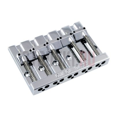 Бридж для 5-струнной бас-гитары  Omega 5-String Bass Bridge BB-3360-010, хром