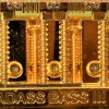 Бридж для бас-гитары Leo Quan Badass Bass III, рифленые седла, золото картинка 2