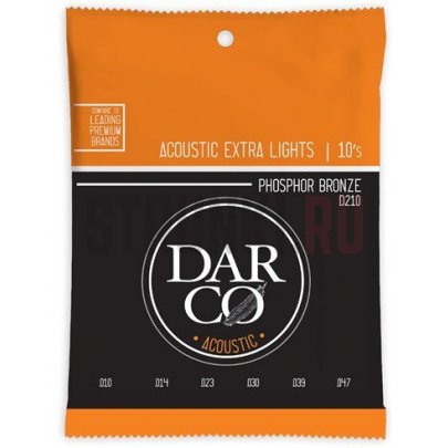 Струны для акустической гитары Darco Phosphor Bronze D210 10-47