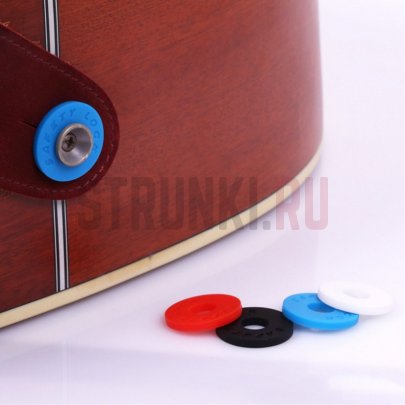 Комплект резиновых стреплоков (пара) PARTS, белые, резина