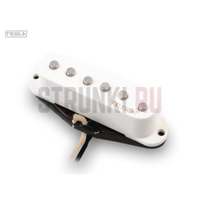 Звукосниматель сингл бриджевый TESLA PICKUPS VR-1/WH/BR Bridge, белый