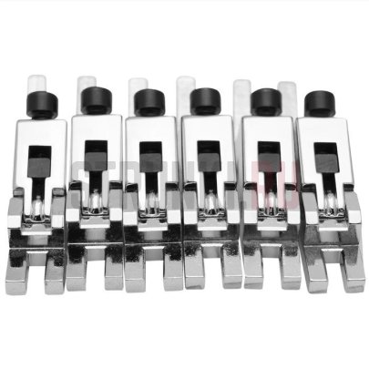 FRPBSSCP Original Floyd Rose Pro Bridge Saddles, набор седел для Low-pro Floyd Rose, 6 струн, хром