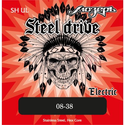 Струны для электрогитары Мозеръ Steel Drive SH-UL 8-38