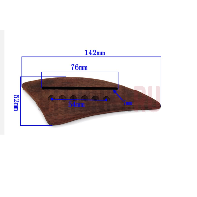 Бридж для акустической гитары MusicianWood CLQM14, палисандр