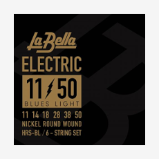 Струны для электрогитары La Bella Hard Rockin Steel Drop Six HRS-BL 11-50