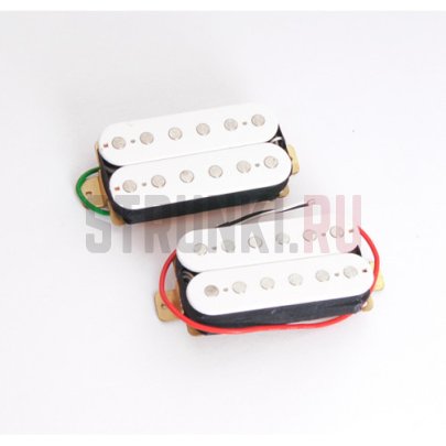 Комплект звукоснимателей, хамбакер бриджевый и нековый CORT EG4W/EG4W(H-H), белый