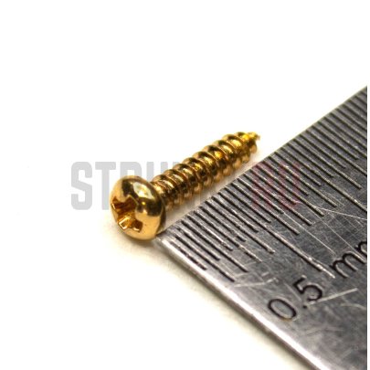 Musiclily MX1850GD, cаморез для колков (2.1 x 10 mm), золото