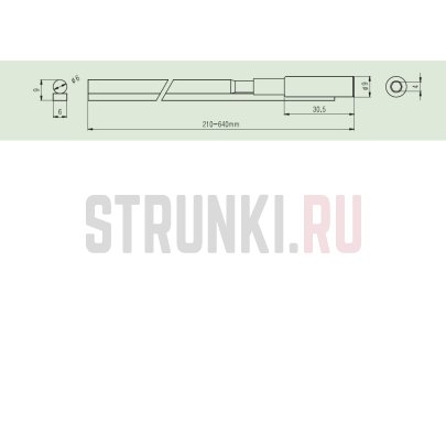 Анкер бас-гитарный 610мм, двусторонний некомпрессионный  PARTSLAND RD102