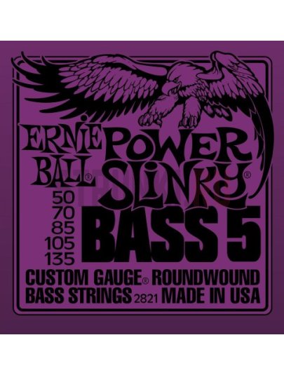 Струны для бас-гитары Ernie Ball 2821 Power Slinky 50-135
