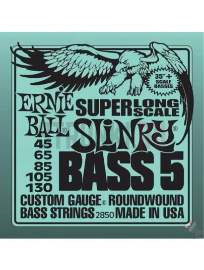 Струны для бас-гитары Ernie Ball 2850 Super Long Scale 45-130