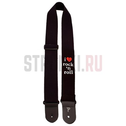 Ремень для гитары Perri's CWSEMB-7042, черный