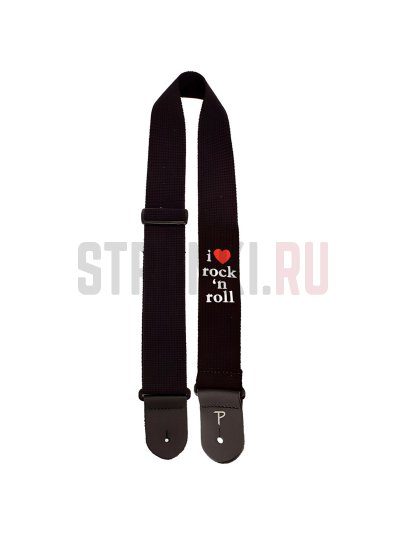 Ремень для гитары Perri's CWSEMB-7042, черный
