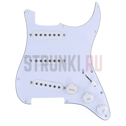 Панель с электроникой SSS STRAT, Musiclily M276, белая