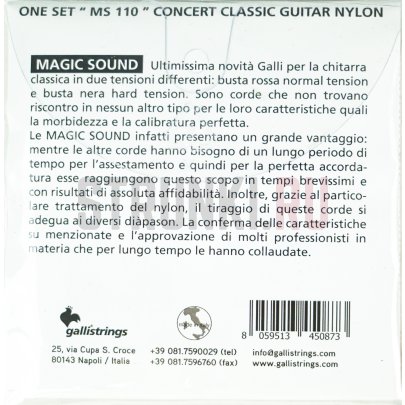 Струны для классической гитары Galli Strings MS110 28-44