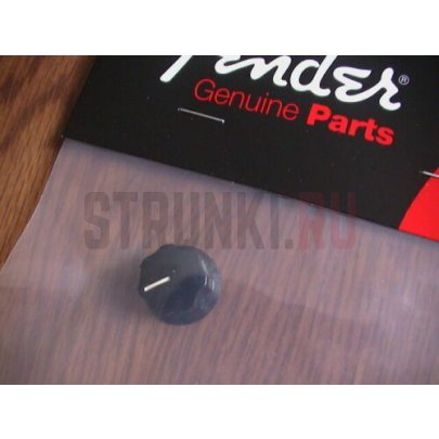 Верхняя ручка двойного потенциометра Fender 004-9411-049 Deluxe Jazz Bass, малая, дюймовая, чёрная
