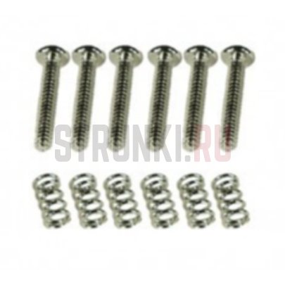 Набор винтов для регулировки мензуры, Kluson KISSN, 6 шт, никель