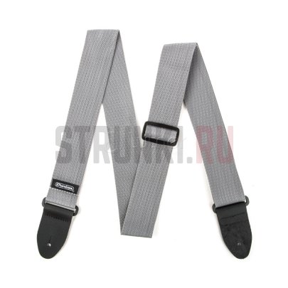 Ремень для гитары, полиэстер, серый, Dunlop D07-01GY Poly