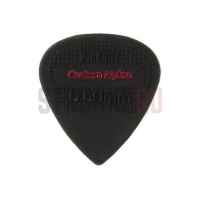 Медиатор Pickboy PB200P06 Edge Sharp Tip Carbon/Nylon, черный, 0.6 мм, 1 шт.
