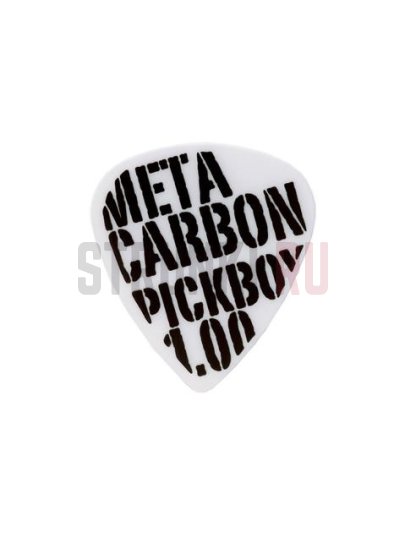 Набор медиаторов Pickboy PB422P4 Meta Carbonate, белые с логотипом, 1 мм, упаковка 10 шт.