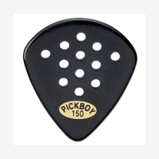 Набор медиаторов Pickboy PB45BP150 Jazz Pos-A-Grip, черные, 1.5 мм, упаковка 10 шт.