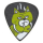 Набор медиаторов Pickboy Pick Stoned Cat, черные, 0.8 мм, упаковка 10 шт.